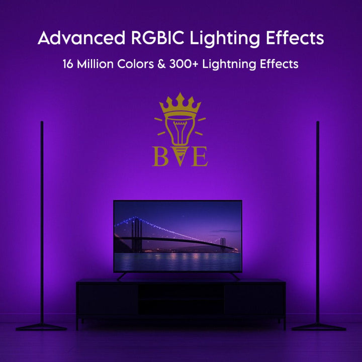 BUDDINGVE Advanced RGBIC Lighting – 16 Million Colors with 300+ Lighting Effects

