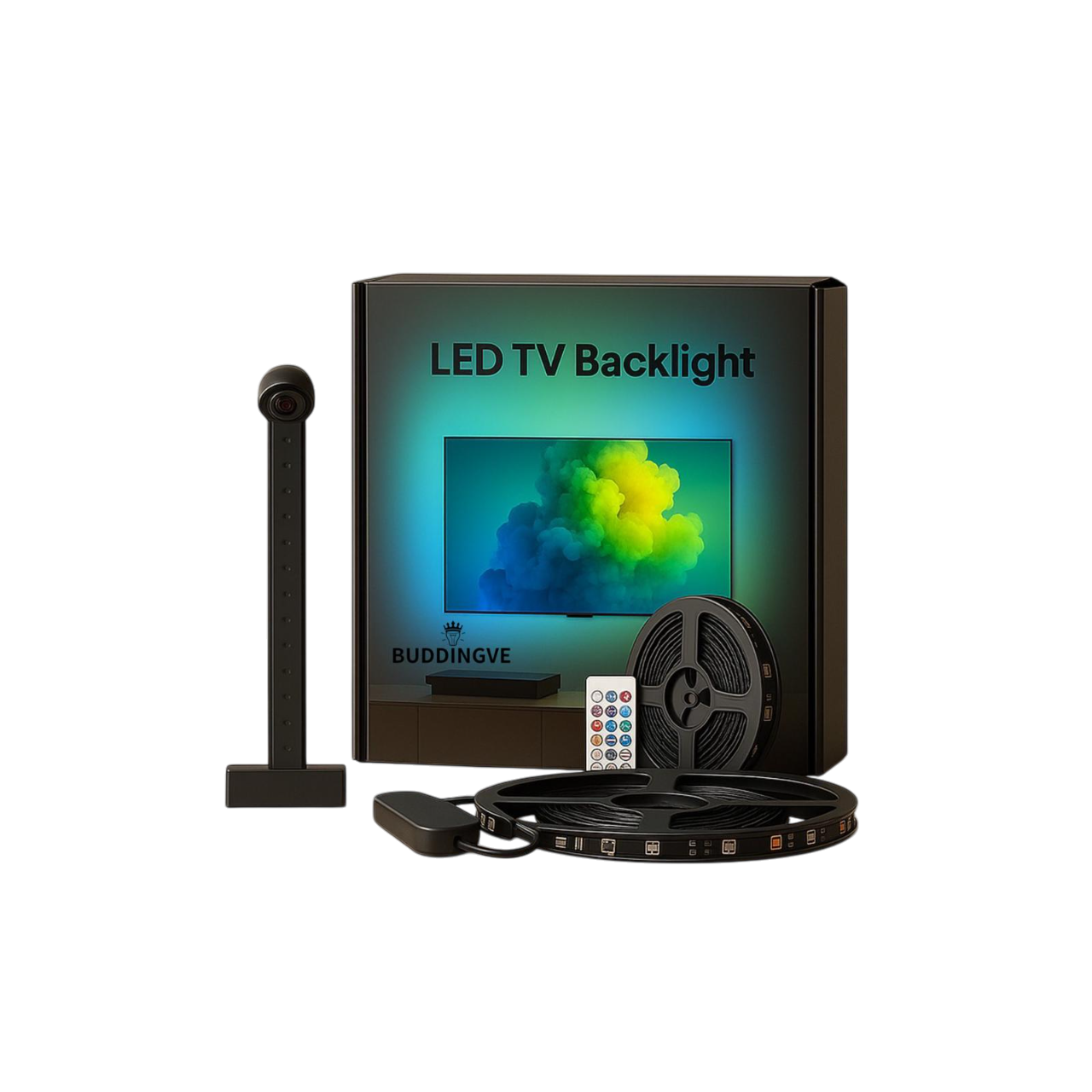 Ulamp BUDDINGVE LED TV Backlight – Smart RGB Bias Lighting with WiFi