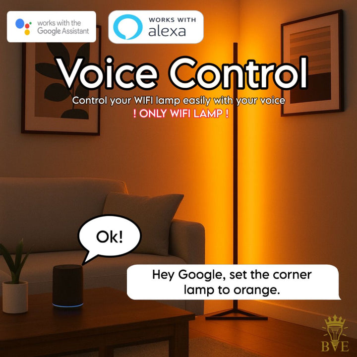 BUDDINGVE Smart LED Lamp – Voice Control with Hey Google and Amazon Alexa
